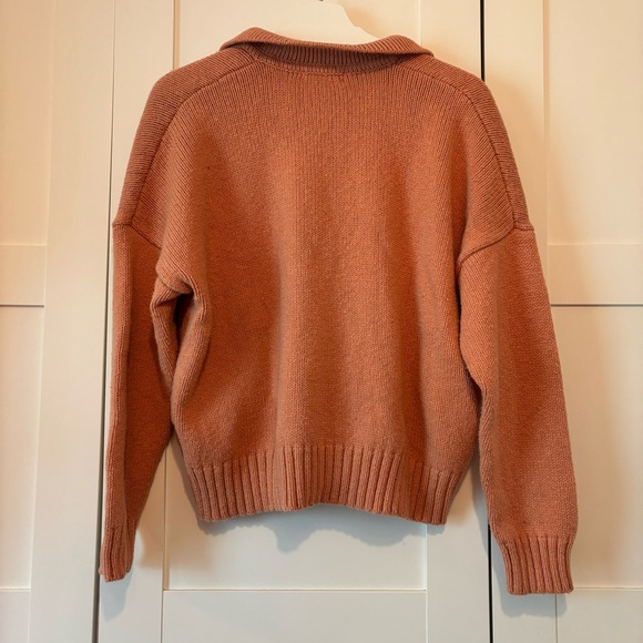 Madewell Heart Embroidered Polo Sweater - Picture 5 of 6